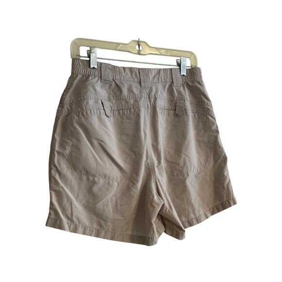 Columbia Off White Ivory Cotton Nylon Camping Utility Cargo Shorts Size 8 - Picture 14 of 15